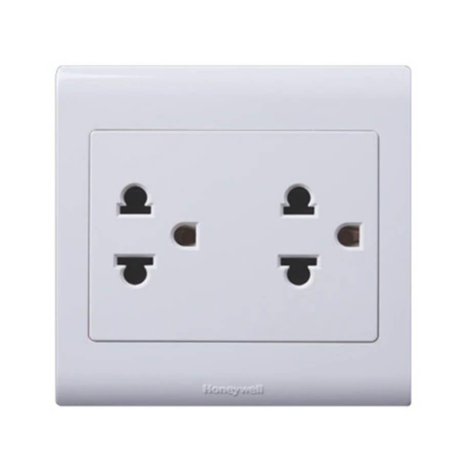 Ổ cắm đôi 3 chấu 16A HONEYWELL R4158WHI